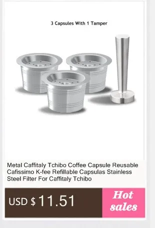 Metal Coffee Reusable Capsules Filter Pods Fr LAVAZZA A MODO MIO JOLIE /  ESPRIA