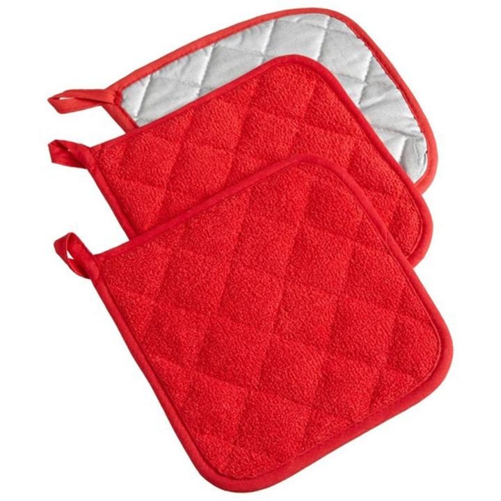3pcs-2in1-pot-holders-oven-mitts-cotton-mat-kitchen-cooking-microwave-gloves-baking-bbq-potholders-pocket-tool-accessory
