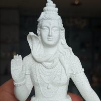 Vlead เครื่องประดับ Figurine โยคะหินทรายรูปปั้นพระศิวะขนาด13ซม. ของตกแต่งพระพุทธรูปนั่งสมาธิสไตล์เซนอินเดียงานฝีมือฮวงจุ้ยบ้านที่อยู่อาศัย