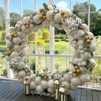 【CC】 Gold Garland Arch Rustic Wedding Decoration Birthday Kids Baby Shower Christening Baptism