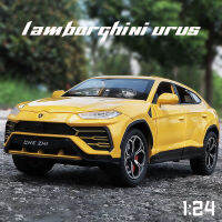 1:24 Scale Lamborghini Urus รถโลหะผสมรุ่นรถ Diecast Sound Light รถคนรักคอลเลกชันวันเกิดสำหรับเด็กของขวัญโลหะของเล่นเด็ก