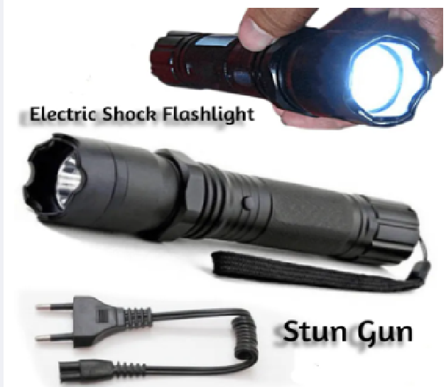 Flashlight With Tazer Gun Police Challenger 1101 Type Light Flashlight
