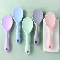 One-piece Silicone Rice Spoon Non-stick Rice Spoon Household Kitchen Utensils High Temperature Resistant Full Package Rice Spoon Cooking Utensils