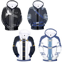 Sword Art Online Hoodie Anime Jacket digital printing Sweater unisex Outerwear