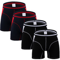 4pcsLot Long Boxers Panties Men Underwear Underpants Male Shorts Calzoncillos Man Boxer Slip Hommes Modal Hombre Brand