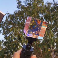 Mobile Phone Lens Filter X-Cube Optical Prism Color Glass for Take a Photograph with Triangular Bracket Photography Accessories