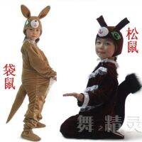 【July Star】 New Years Day childrens stage squirrel performance costume adult parent-child male and female cartoon animal modeling kangaroo