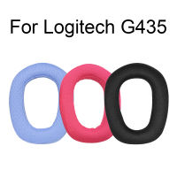 แผ่นรองหู1คู่สำหรับหูฟัง Logitech G435เบาะอะไหล่แผ่นฟองน้ำรองหูฟังอุปกรณ์เสริมอะไหล่ซ่อมตัวครอบฟองน้ำ