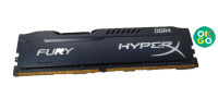 RAM PC (แรมพีซี) 4GB DDR4/2400  KINGSTON HyperX FURY BLACK (HX424C15FBK2/8)
