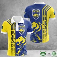 （all in stock）  2023 NEW -F.C Sochaux-Montbéliard Ligue 2 3D Printed Polo Tshirt Hoodie jersey(FREE NAME LOGO CUSTOM)