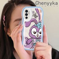 เคส Chenyyka สำหรับ VIVO V23E 4G V23E 5G V23 5G S12 5G เคส Y75การ์ตูนน่ารัก StellaLou แฟชั่นคลื่นขอบเคสโทรศัพท์แบบใสที่มีสีสันป้องกันเลนส์กล้องซิลิโคนกันกระแทกเคสนิ่มโปร่งใส