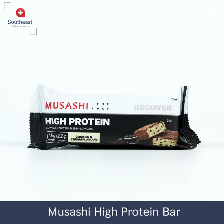 Musashi High Protein Bar โปรตีนบาร์ โปรตีน 45 กรัม Cookiesandcream Th 5817