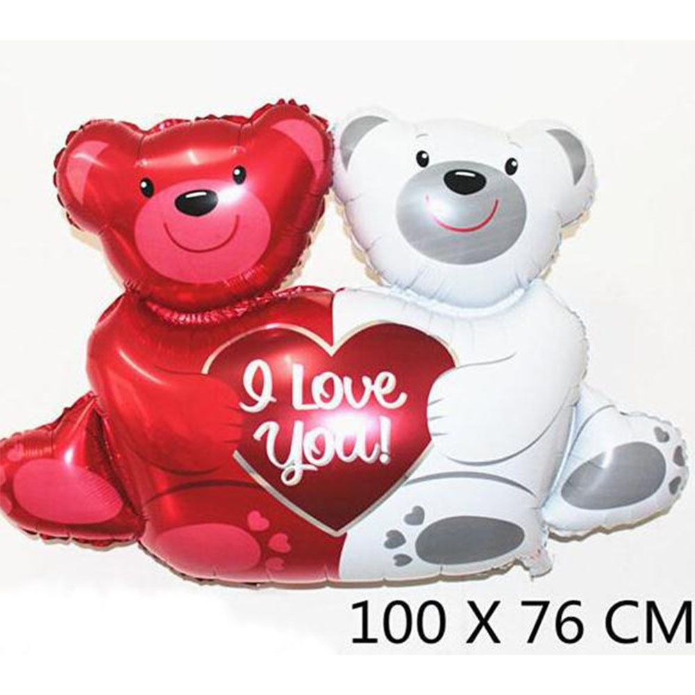 Durable Large Size Bear Cartoon Foil Balloon Birthday Party Supplies 100*76 CM 