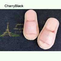 Charryblack ไมโครไฟเบอร์ล้างทำความสะอาดได้ถูพื้น1คู่,รองเท้าแตะถูพื้นขี้เกียจทำความสะอาดพื้นรองเท้าพื้นบ้านถอดออกได้ลายหน้ายิ้มอุปกรณ์ทำความสะอาด