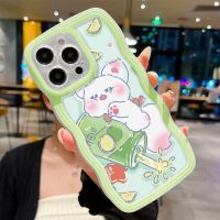 เคสป้องกันโทรศัพท์ตก Y55 Y75สำหรับ VIVO Y22 Y16 T1 Y22S ลายการ์ตูนจิ้งจอกขอบหยัก TPU มีฝาหลัง