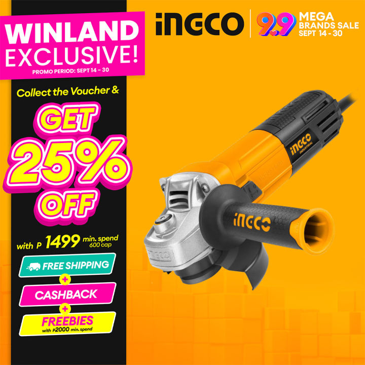 INGCO by Winland AG8528 950W 11000 rpm Angle Grinder 5