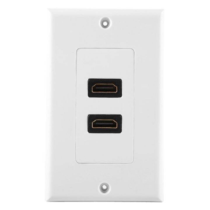 new-popular89-hdmi-2พอร์ต-wall-face-plate-panel-outlet-1080p-cover-couplerhot