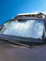 ﹍ Car sun visor Double sided silver aluminum foil bubble car sun visor