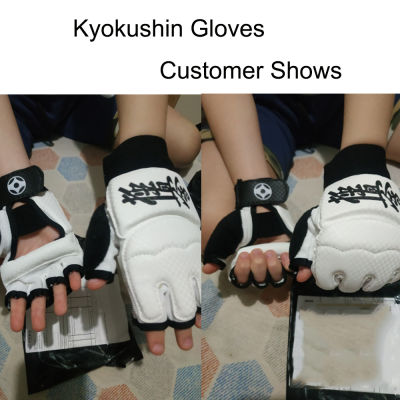 SINOBUDO Kyokushin Kai Karate Gloves Specialty Fighting Martial Arts Tranining Hand Protector PU Leather Fitness Boxing Gloves