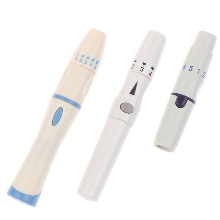 2023-new-ปากกา-lancet-เครื่องวัดน้ำตาลในเลือดสำหรับผู้ป่วยโรคเบาหวานเลือดรวบรวม5ปรับความลึก-blood-sampling-กลูโคสปากกาทดสอบ