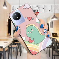 เคสสำหรับ Vivo Y02T Y02A เคสโทรศัพท์ดีไซน์ลายการ์ตูนน่ารักรูปไดโนเสาร์ตัวเล็กเคสซิลิโคนนิ่มกันกระแทกรูปสัตว์น่ารักฝาหลังโทรศัพท์ป้องกัน TPU