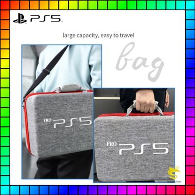 กระเป๋าผ้า EVA กันกระแทกเครื่องเกม PS5 อย่างดีพร้อมใส่อุปกรณ์