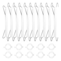 10 Pack Tomato Support Hooks and Tomato Clips for String, Garden Plant Climbing Hooks with 33Ft Twine, Tomato Clips