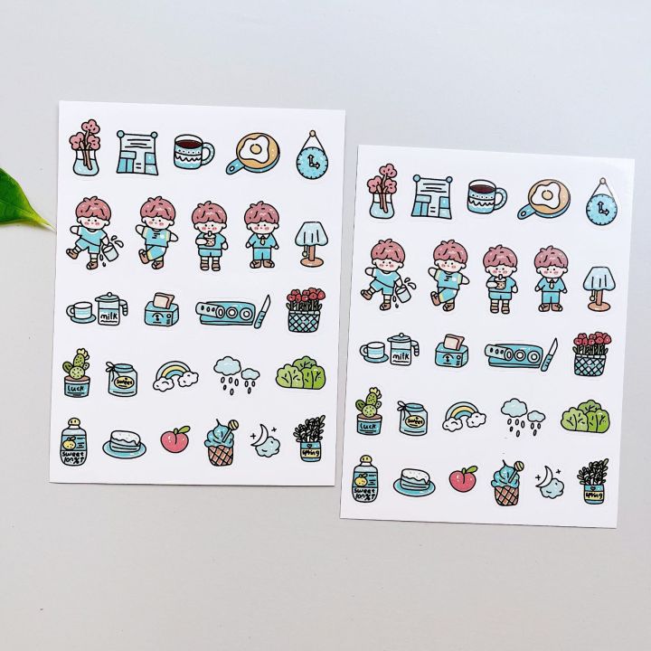 Cute Cartoon Stickers Reward Sticker Round Rainbow Seal Labels for Handmade  Gift Packing Decor Kids(1pcs Random style） 