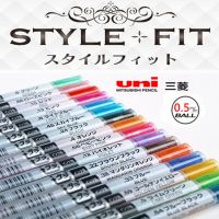 รีฟิลเจลปากกาหลายสี8ชิ้นสไตล์ Uni-0.5มม.-16สีดำ/น้ำเงิน8ชิ้น/ล็อต // สีชมพูอุปกรณ์สำหรับเขียน UMR-109-05