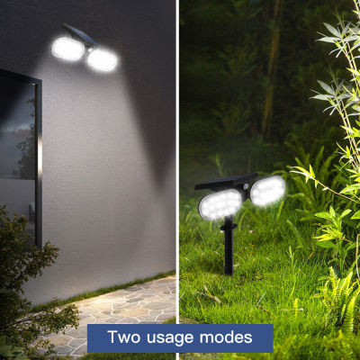 ZFWDSY Solar Spotlight Adjustable Sensor LED Spot lights Yard Garden Super Bright Ground Plug Outdoor Wall Lighting Solar Lamp