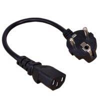 【YF】 CEE7/7 to IEC C13 Power Cords 10A 250V H05VV-F 0.75mm Cable Short  cord30cm/50CM