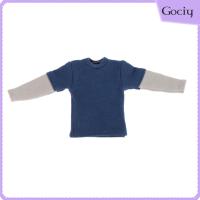 Gociy 1:12แขนยาวเสื้อยืดเครื่องแต่งกายสำหรับหุ่นทหารโมเดลตุ๊กตา6นิ้ว