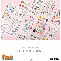 No.5 (30 ชิ้น) TATTOO แทททูฮยอนอา สติ๊กเกอร์tattoo สติ๊กเกอร์ แทททู Sticker Tattoo แทททูมินิมอล แทททูฮยอนอา