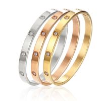 Lovers Bracelets For Woman Men Stainless Steel Luxury Cuff Charm Designer Bangles Gold Titanium Fashion India Jewelry Gifts