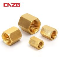 Brass Pipe Fitting Copper Hose Hex Coupling Coupler Fast Connetor Female Thread 1/8" 1/4" 3/8" 1/2" 3/4" BSP For Water Fuel Gas Valves