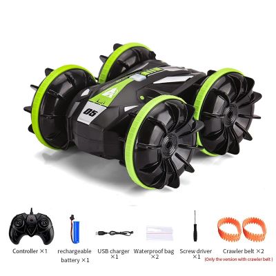 1:24 Q113 360 Rotating 4X4 Amphibious Kids Remote Control Rc Drift Stunt Off Road Car Waterproof Charger In Toy