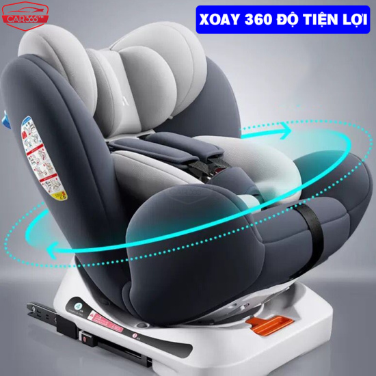 Ghế ngồi an toàn trên ô tô cho bé car365 xoay 360 độ có thể điều chỉnh góc - ảnh sản phẩm 2