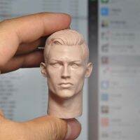 16 Scale กีฬา Star Cristiano Ronaldo Unpainted Head Sculpt สำหรับ12Figure Body DIY