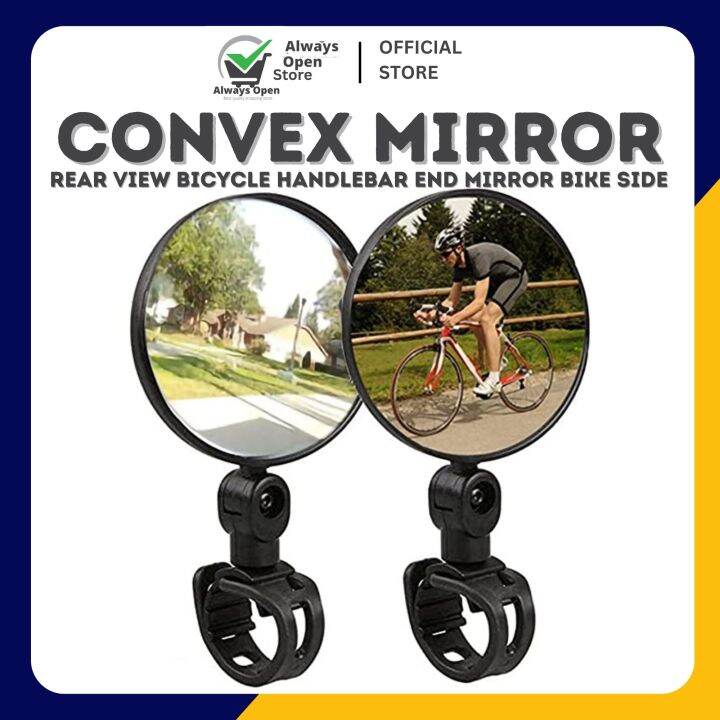 bicycle wideangle convex mirror rear view Bicycle Handlebar End Mirror Bike Side review Lazada PH