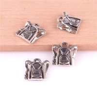 【YD】 15pcs 16x16mm Alloy School Pendants Antique Color Charms Pendant Jewelry Making 23359