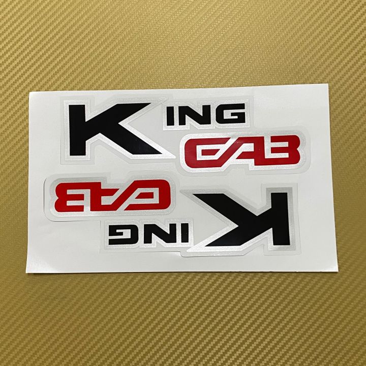 สติ๊กเกอร์-king-cab-ติดกระจกแคปกระบะ-nissan-ราคาต่อคู่-มี-2-ชิ้น