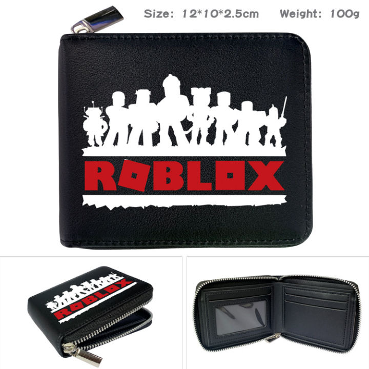 Roblox Boys Childrens Character Print Wallet Black Multi-Color