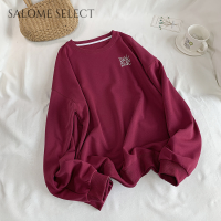 SALOME SELECT เสื้อฮู้ด เสื้อแขนยาวอบอุ่น หลวมและสบาย สไตล์ ล้ำสมัย สไตล์ ทันสมัย A98J1LR 42Z231017