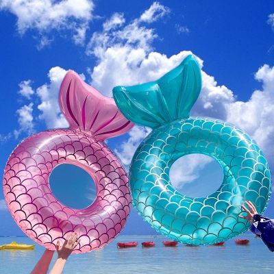 Inflatable Swimming Ring Mermaid Pool Floating Beach Party Toys for Adult Kids Baby Water Play Tube Swimming Mattress Toys