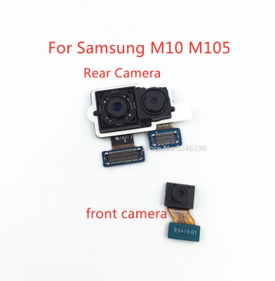 1ชิ้น Kembali Besar Kamera Belakang Utama Modul Kamera Depan สายเคเบิลงอได้ Samsung Galaxy M10 M105 M105F Penggantian Asal Bahagian