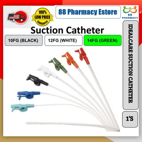 IDEALCARE SUCTION CATHETER 10FG/12FG/14FG | Lazada