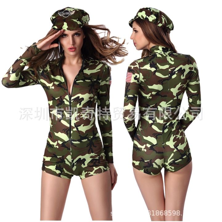 cod-costume-female-adult-performance-camouflage-spy-suit-spot-wholesale-one-drop