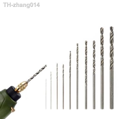 10Pcs Mini Drill HSS Bit Set for Dremel Rotary Tool Electric Tools High Speed White Twist Drop Shipping