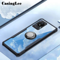 Casinglee สำหรับ VIVO Y02กรณี Hard Clear โปร่งใสกันกระแทกรถแม่เหล็กยึดโทรศัพท์ด้านหลังเคสโทรศัพท์ Hp VIVO Y02 Y02S เคสมือถือฝาครอบ