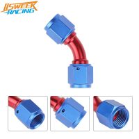 Universal Aluminum Female to Female 45 Drgree Swivel Coupler Fitting Adapter Union Hose End Pipe Connector Fuel System Fitting